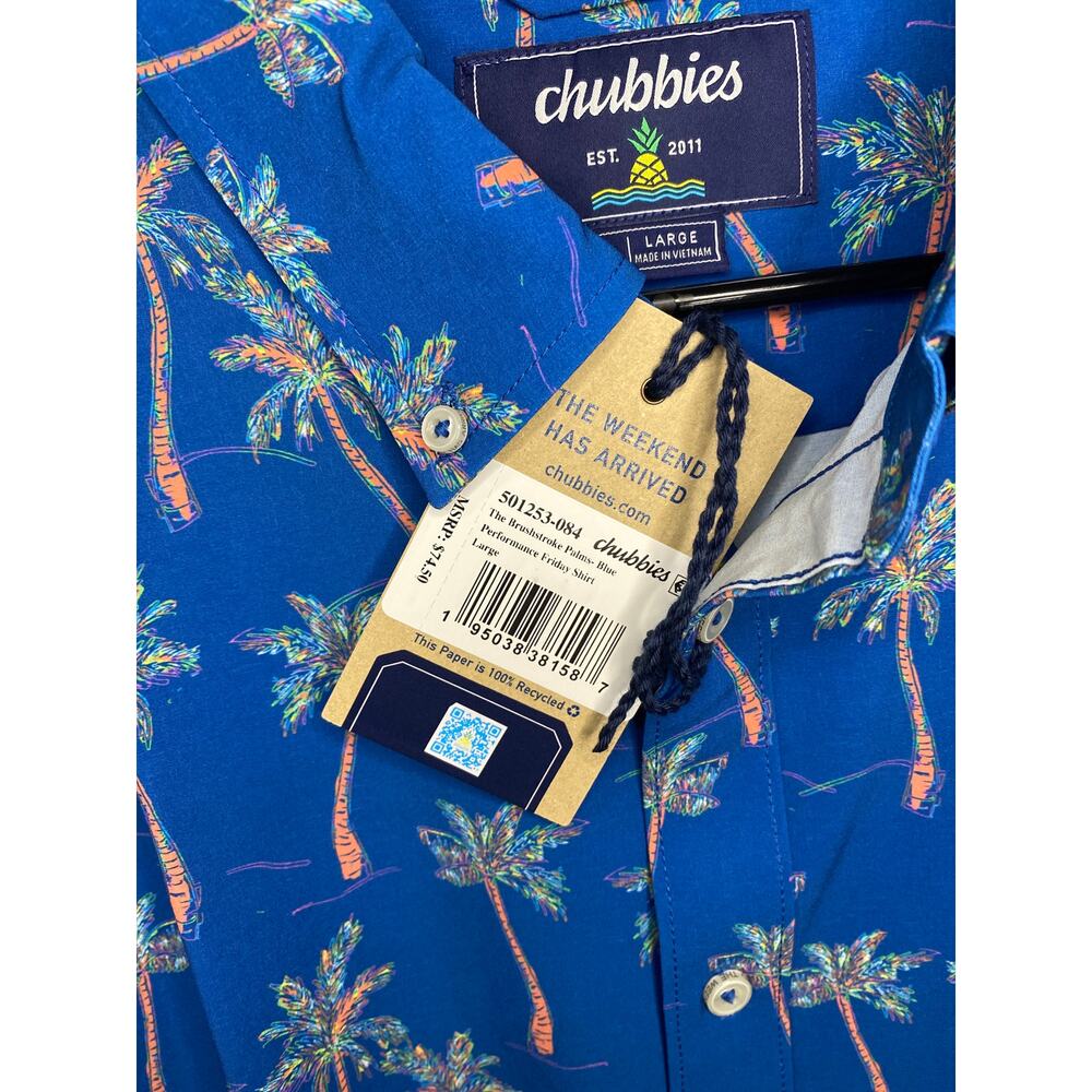 NWT Chubbies Brushstroke Palms Performance Friday… - image 2